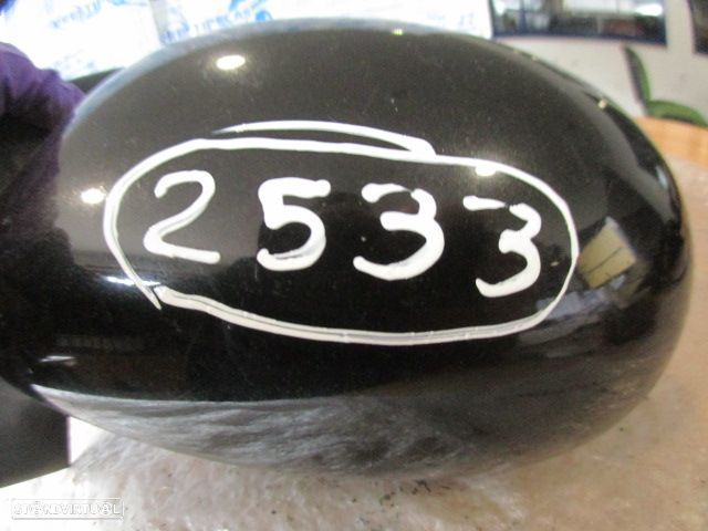Espelho ESP2533 RENAULT CLIO 2 FASE 2 2001 1.5DCI 65CV 3P PRETO ESQ ELETRICO 5 PINOS - 3