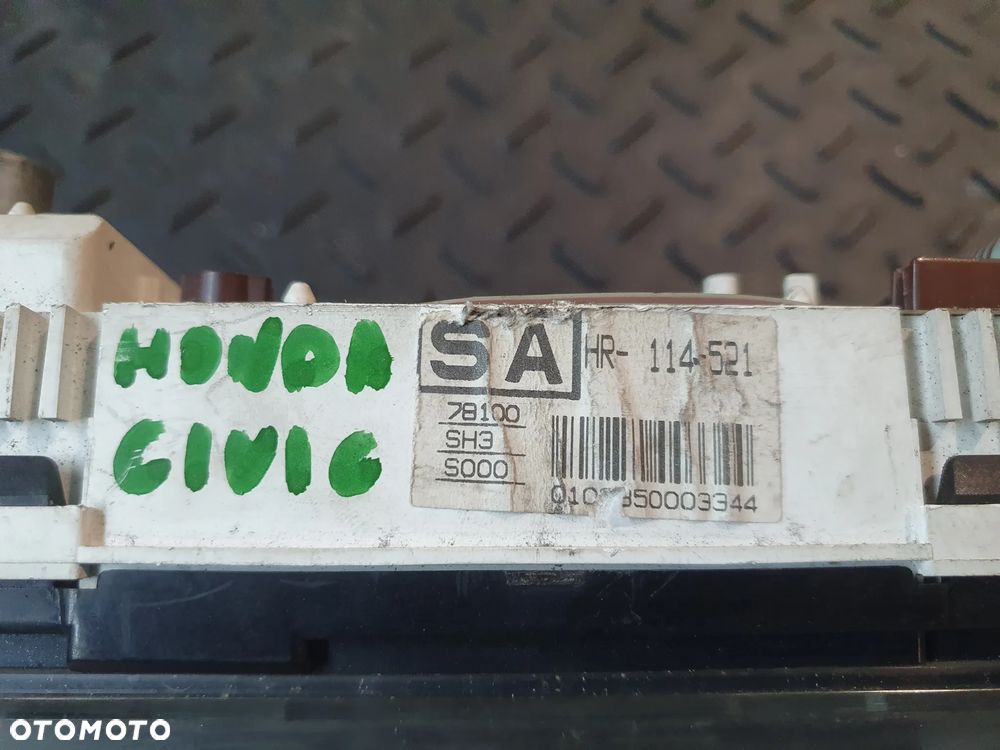 Licznik, zegary Honda Civic IV 4 - HR-114-521  78100SH3S000 - Europa - - 4