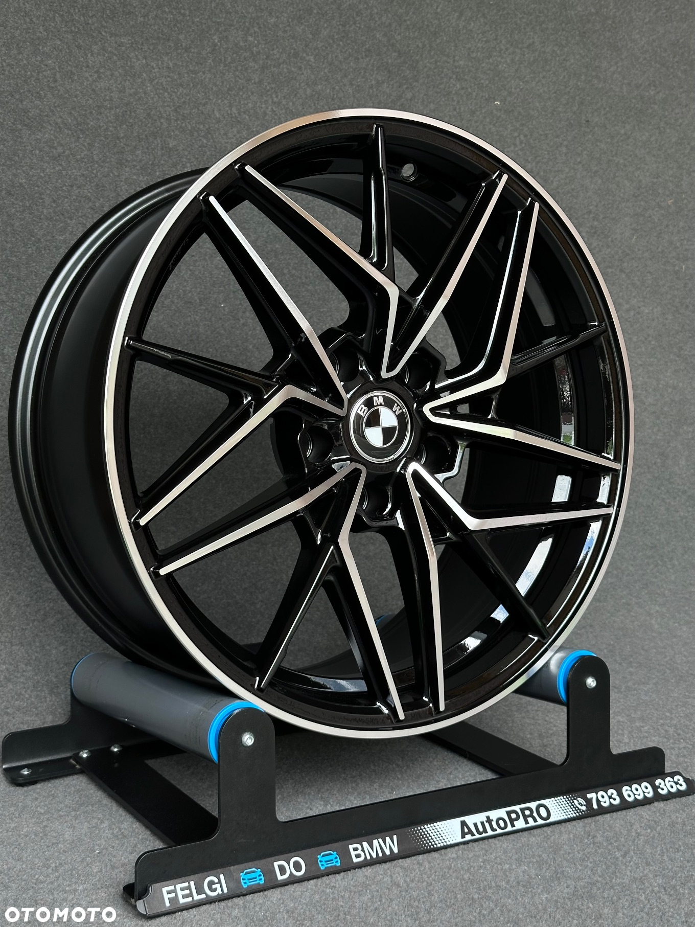 NOWE FELGI do BMW 5x120 Seventy9 czarny połysk polerowane fronty - 7