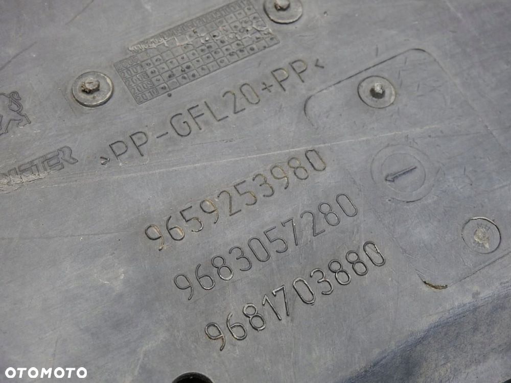 PŁYTA OSŁONA SILNIKA PEUGEOT 308 I 2.0 HDI 9659253980 9683057280 9681703880 - 8