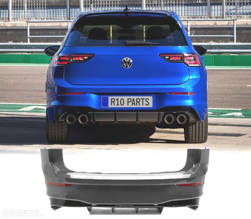 PÁRA-CHOQUES TRASEIRO VOLKSWAGEN VW GOLF 8 19-24 LOOK R - 1