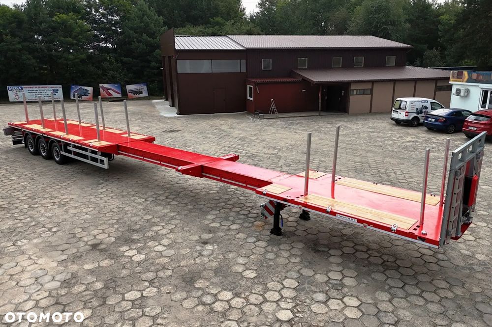 Inny PLATFORMA rozciągana pod standard siodło TELEMEGA 13.600mm + 7.500mm rozciągu, ADR EX3, kontenery, konstrukcje, maszyny - 14