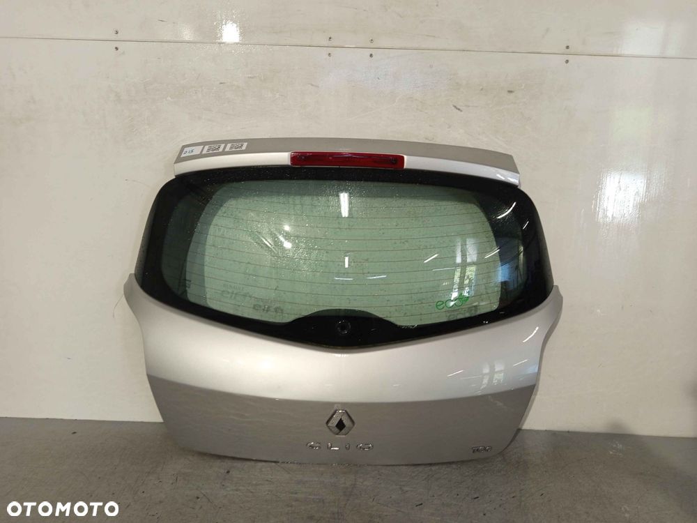 + KLAPA TYŁ TYLNA BAGAŻNIKA RENAULT CLIO 3 III TED69 SREBRNA HB - 1