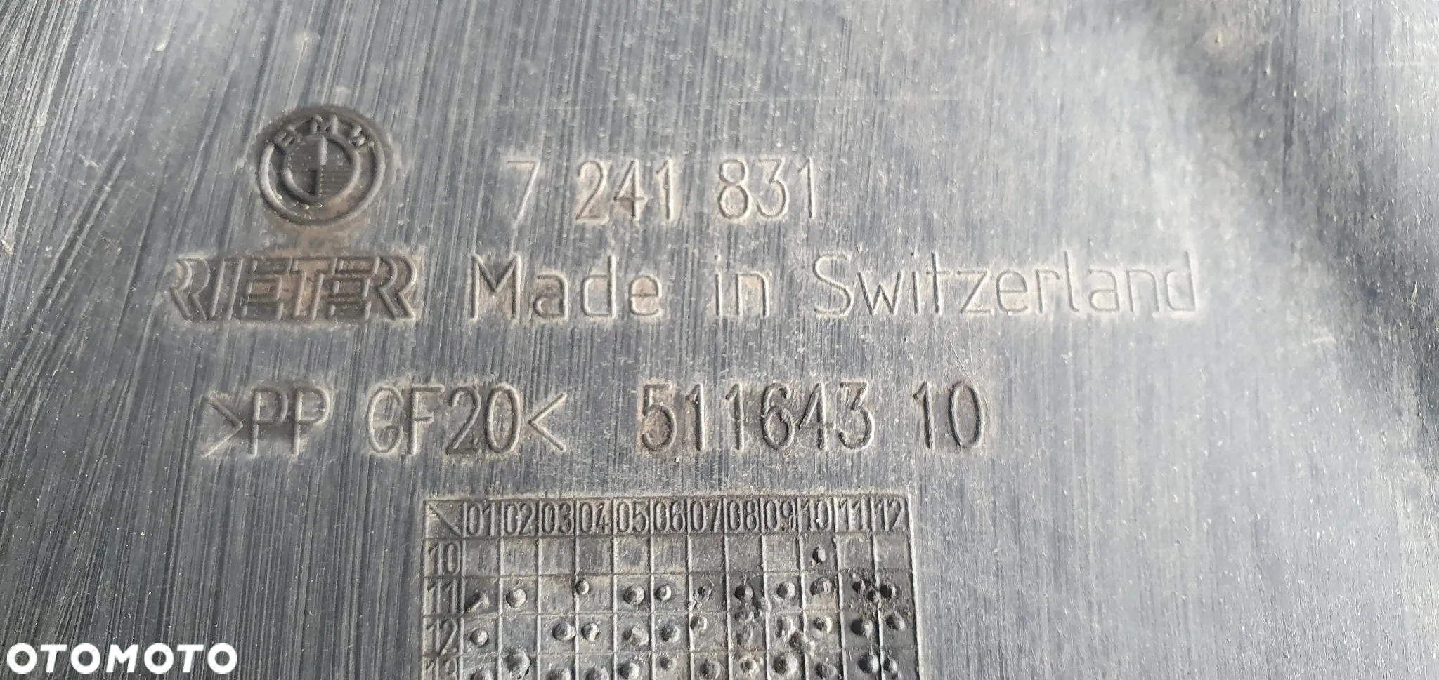 Osłona podwozia płyta lewa BMW 3 F30 7241831 - 8