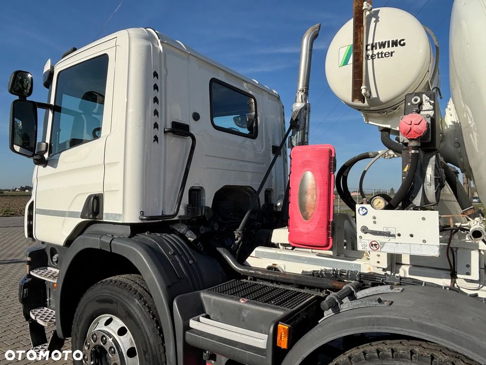 Scania P 410 8x4 betonomieszarka, gruszka , SCHWING STETTER AM 9 , 9m3 , nowe opony , - 12