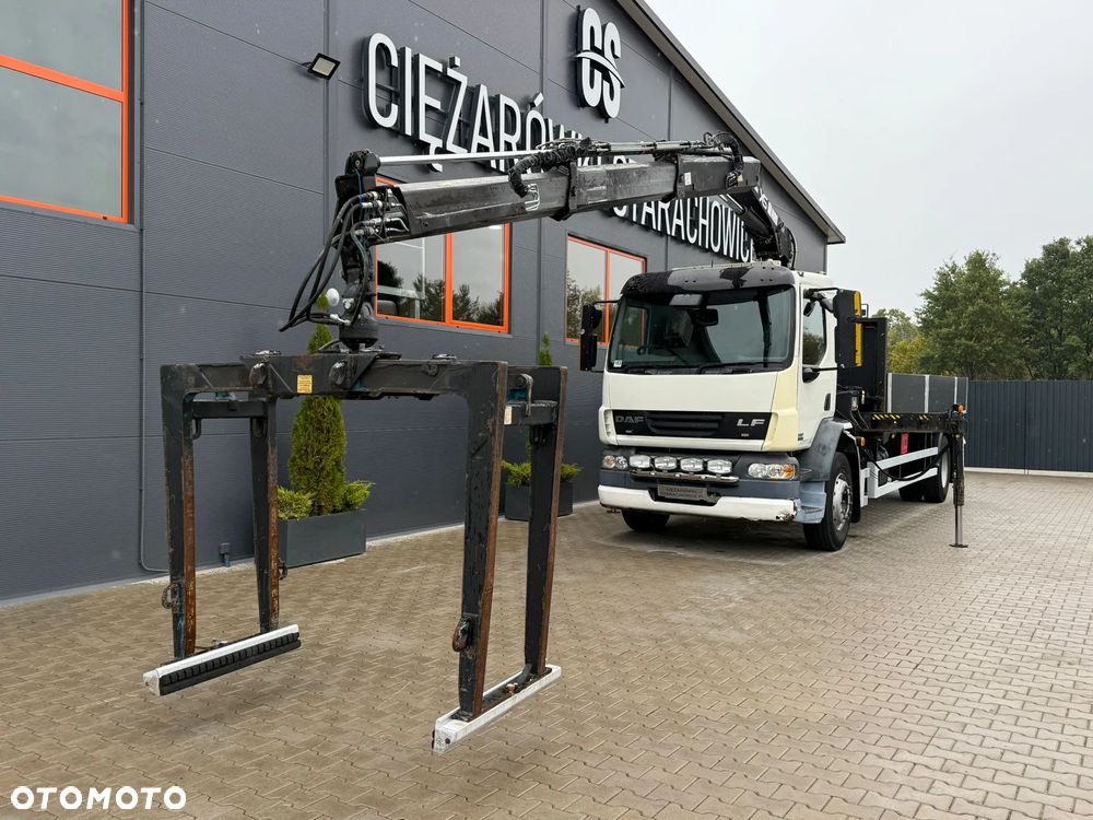 DAF LF CF 55.220 // ANGLIK // skrzynia z żurawiem HIAB 111 B-2 DUO // HDS żuraw dzwig kran Krane - 12