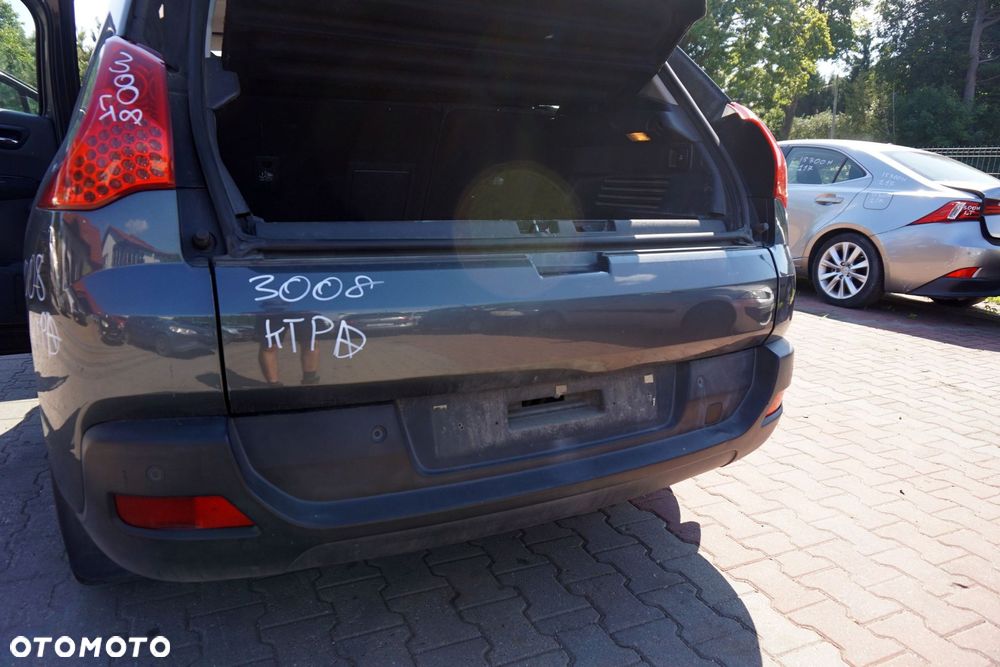 KLAPA BAGAŻNIKA BURTA 3008 I KTPD  SZARY PEUGEOT 2009-2013 - 2