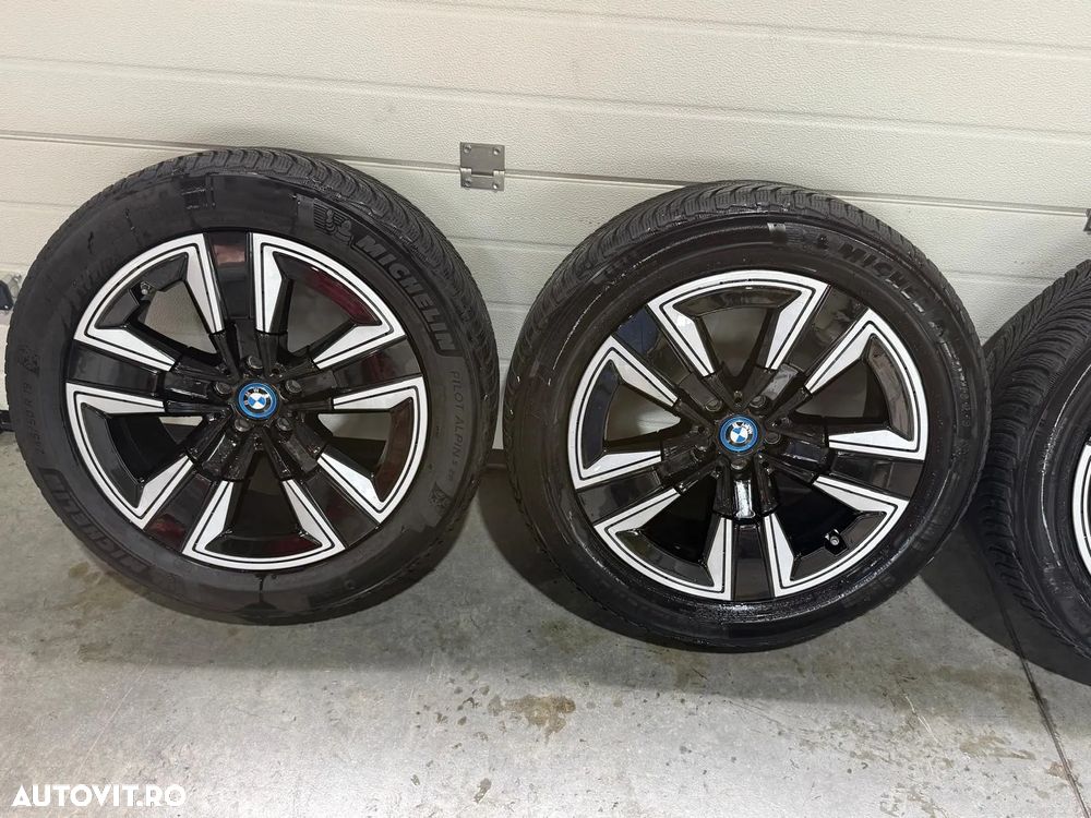 Jante Bmw X3, iX3, X4 , originale, 19 inch cu anvelope iarna Michelin ca noi - 3