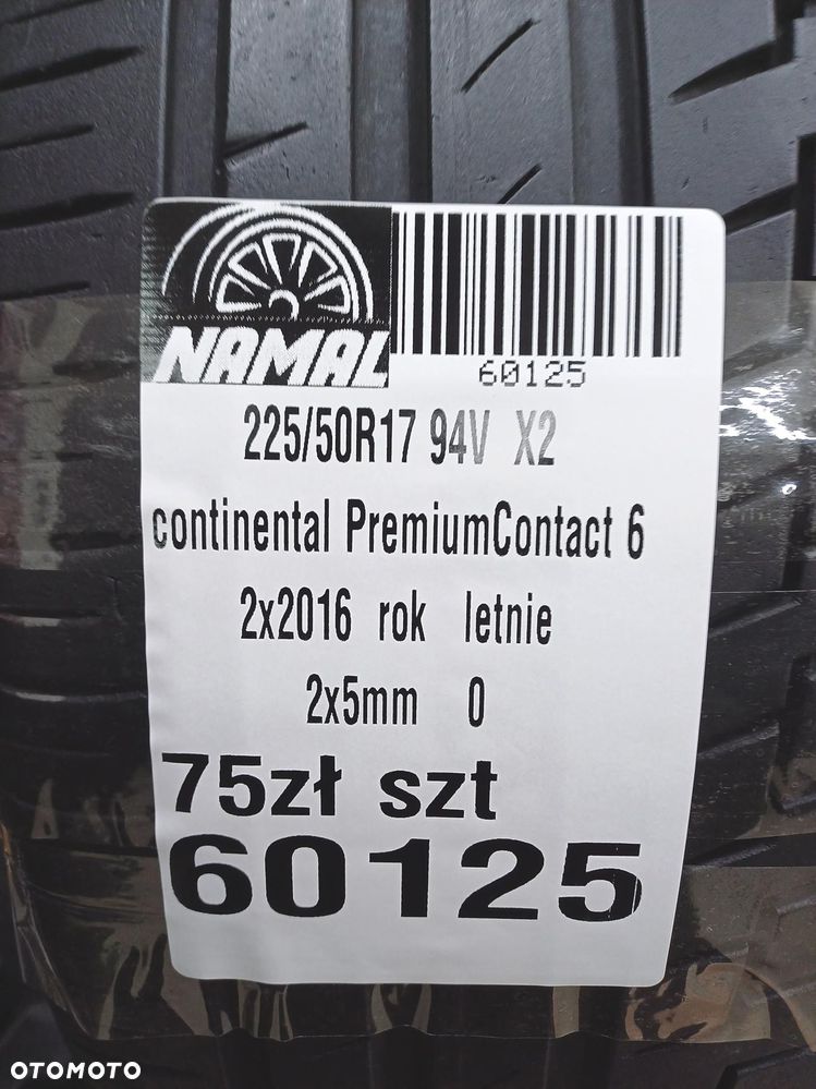 2x 225/50r17 continental opony letnie 60125 - 8