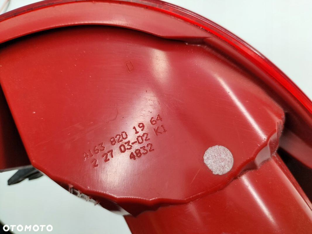 LAMPA LEWA TYŁ TYLNA A1638201964 MERCEDES ML W163 - 6