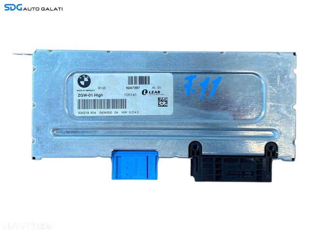 Unitate Modul Calculator Gateway BMW Seria 5 F10 F11 2009 - 2017 Cod 9247397 535218804 [L8367] - 1