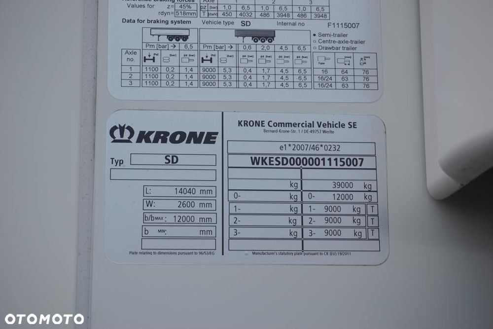 Krone / CHŁODNIA / CARRIER VECTOR 1550 / DOPPELSTOCK / FABRYCZNIE NOWA - 11
