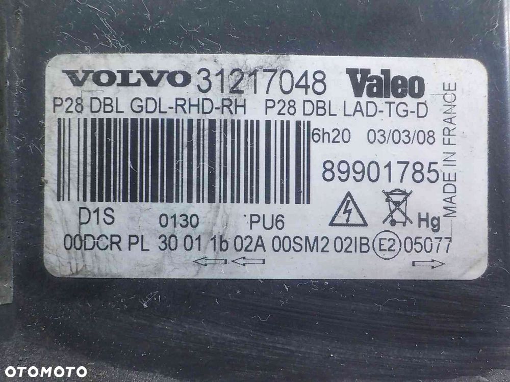 VOLVO XC90 I LIFT 08r XENON lampa prawa przod 31217048 89901785 - 8