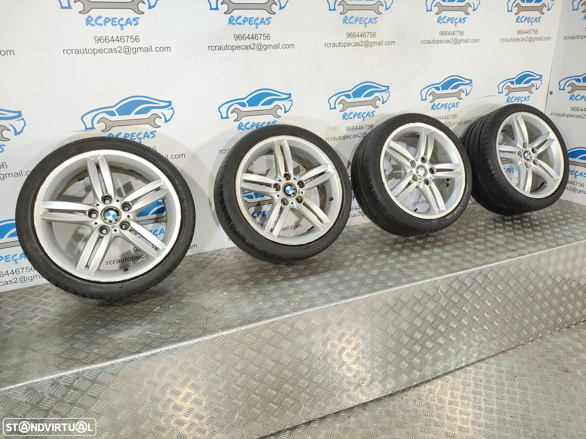 .JANTES ORIGINAIS BMW SERIE 1 E87 PACK M STYLE 208M 18 POLEGADAS 7,5J ET49 8,5J ET52 5X120 7839305 8036939 - 3