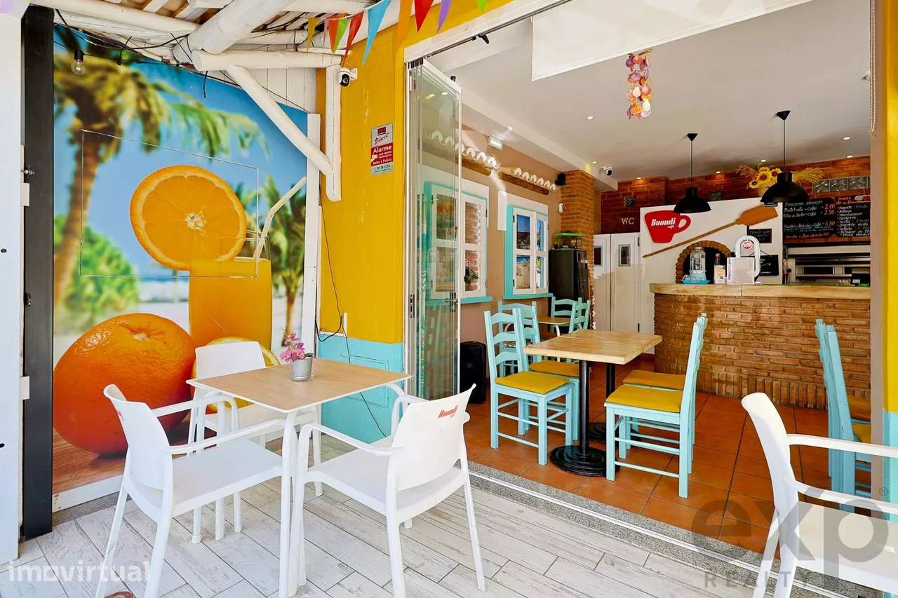 Pasteleria E Pizzeria, Terraço, Parking Praia 300 M - Grande imagem: 3/26