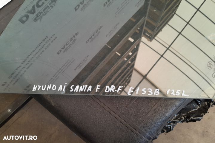 Geam usa fata dreapta 43R-000382 43R-000382 Hyundai Santa Fe CM [2006 - 3