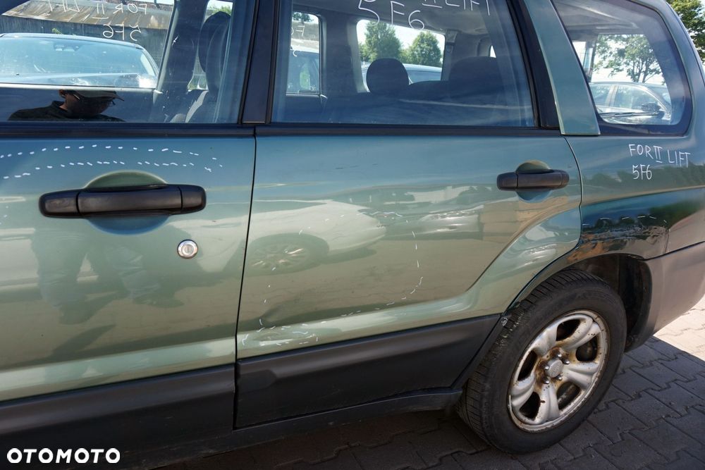 DRZWI TYLNE LEWE FORESTER II SG LIFT 5F6  ZIELONY EVERGREEN SUBARU 2006-2008 - 4