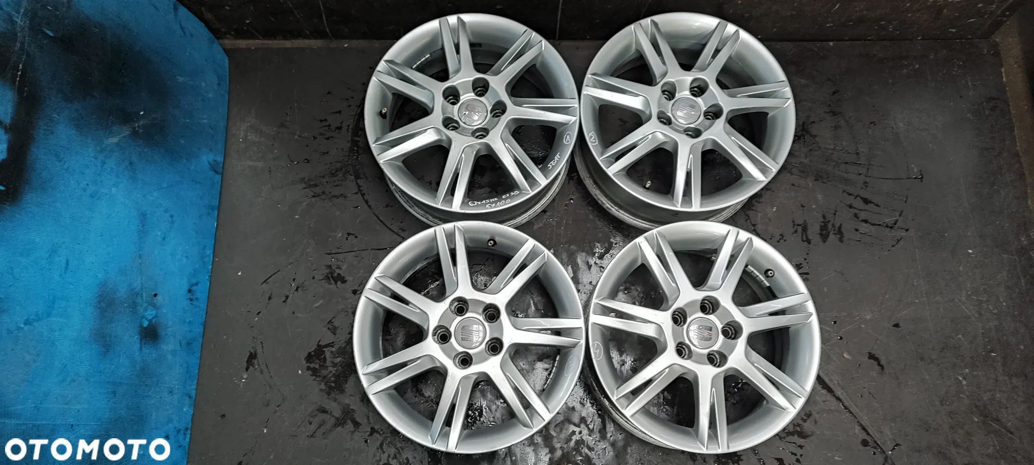 FELGI 5x100 6Jx15 CALI ET38  SEAT IBIZA VW SKODA Komplet - 1