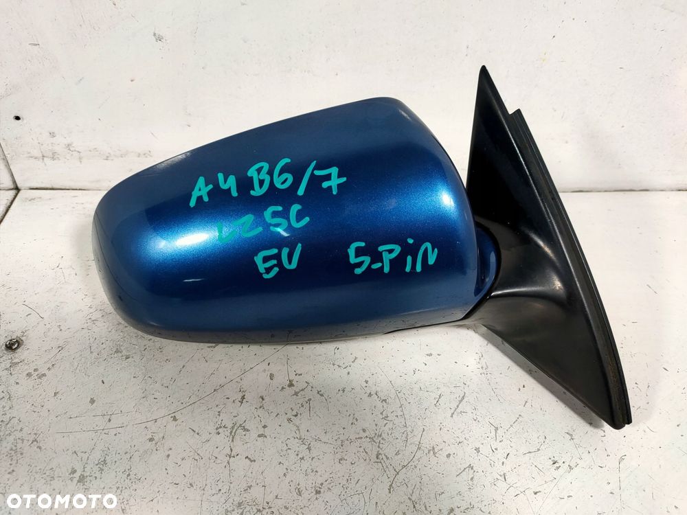 lusterko zewnętrzne prawe 5 pin audi a4 b7 b6 lz5c - 3