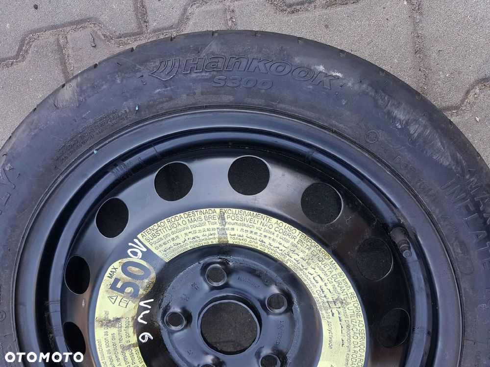 VW GOLF VI 6 V 5 EOS SEAT LEON II ALTEA AUDI A3 8P KOŁO DOJAZDOWE 16 5X112 - 3