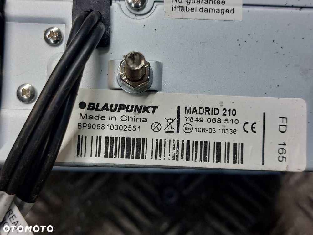 RADIO ODTWARZACZ SAMOCHODOWY 1 DIN BLAUPUNKT MADRID 210 CD AUX USB - 5