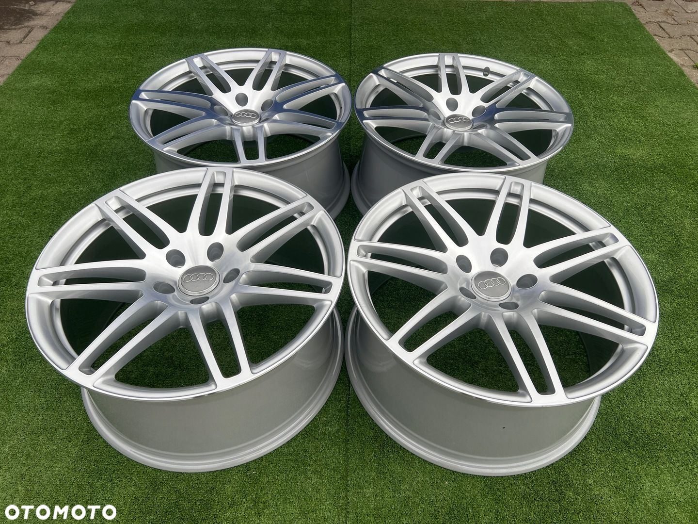 KOMPLET FELG FELGI ALU AUDI 4L0 Q7 S LINE 21 5X130 ET44 ORYGINALNE - 2