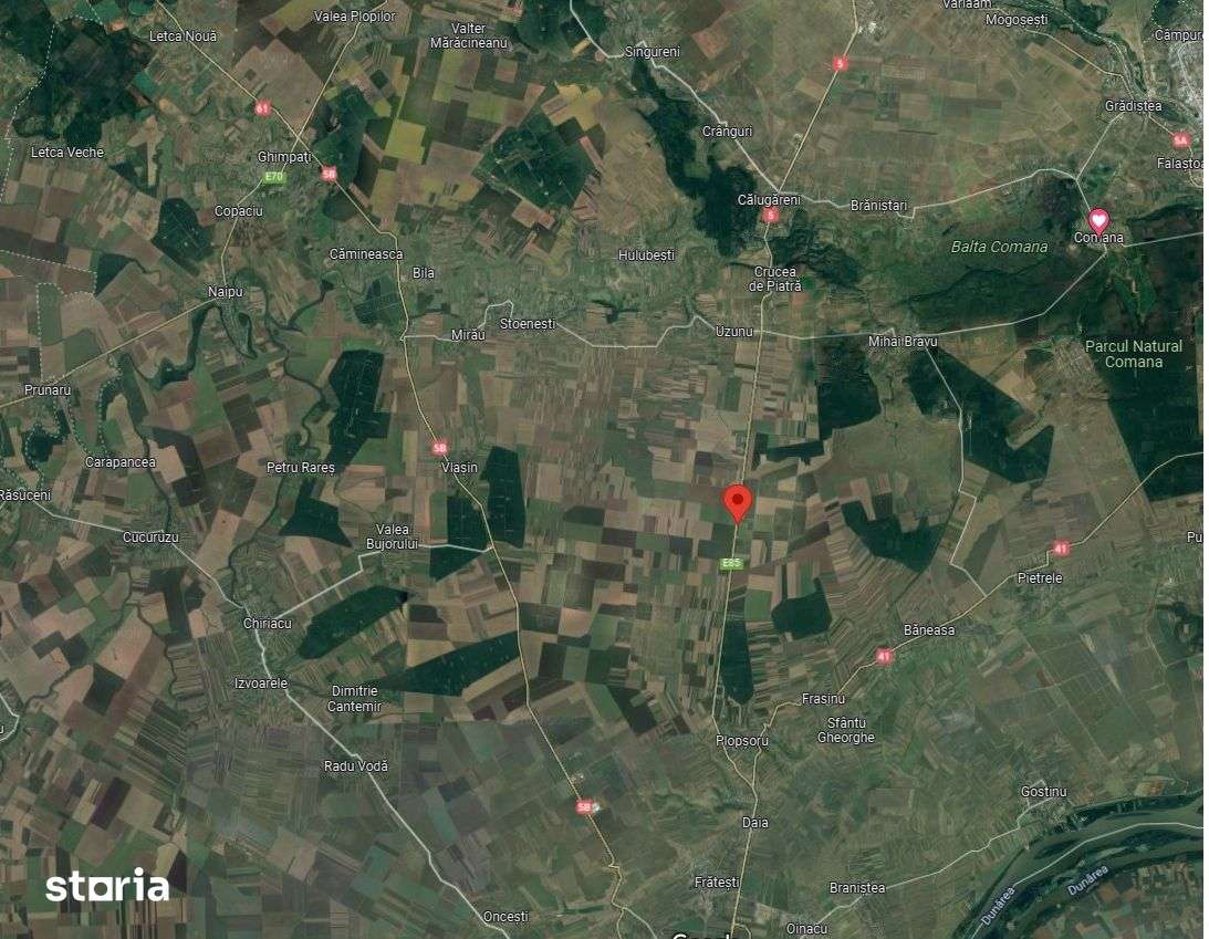 Teren agricol 5 Ha, deschidere 144m, Calugareni,Giurgiu 7 euro/mp+TVA - Imagine principală: 4/5