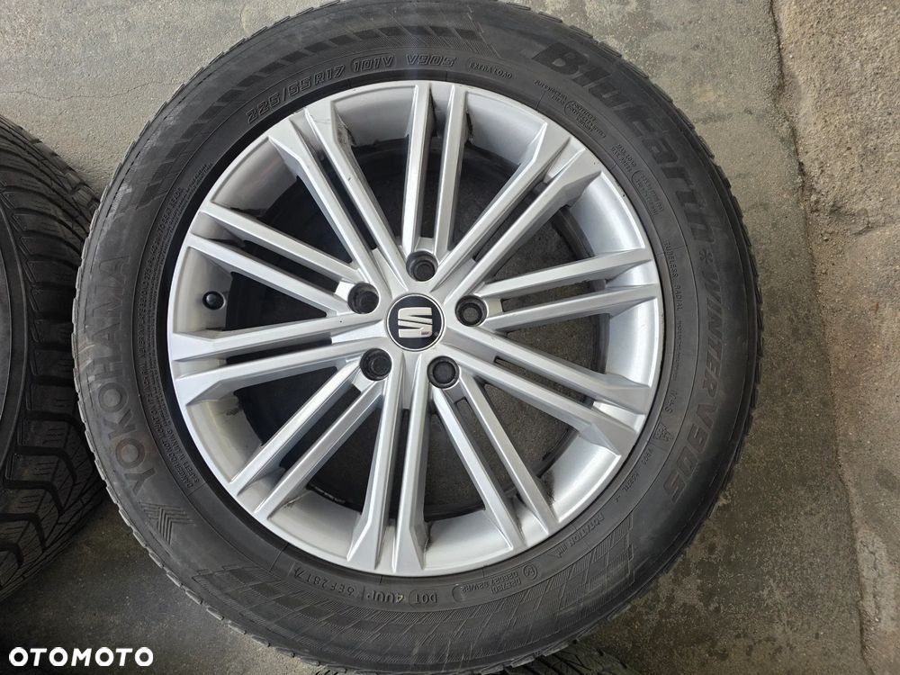 Seat Leon Alhambra Altea Oryginalne 5x112 17 cali opony lato zima 2kpl 225/55/17 - 5
