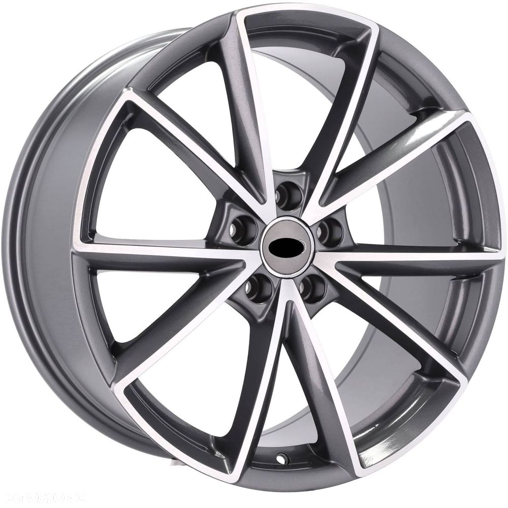 4x Felgi 18 m.in. do AUDI A3 8P 8Y 8V A4 B5 B6 B7 B8 B9 A6 C5 C6 C7 C8 A8 D2 D3 Q3 - BK703 - 2