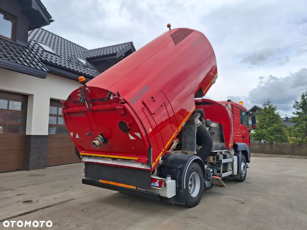 MAN TGS 18.320 Zamiatarka Bucher Optifant 70 2 Silniki Szczotki L/R Karcher Listwa Wysokiego Ciśnienia Dodatkowy Zbiornik Wody - 28