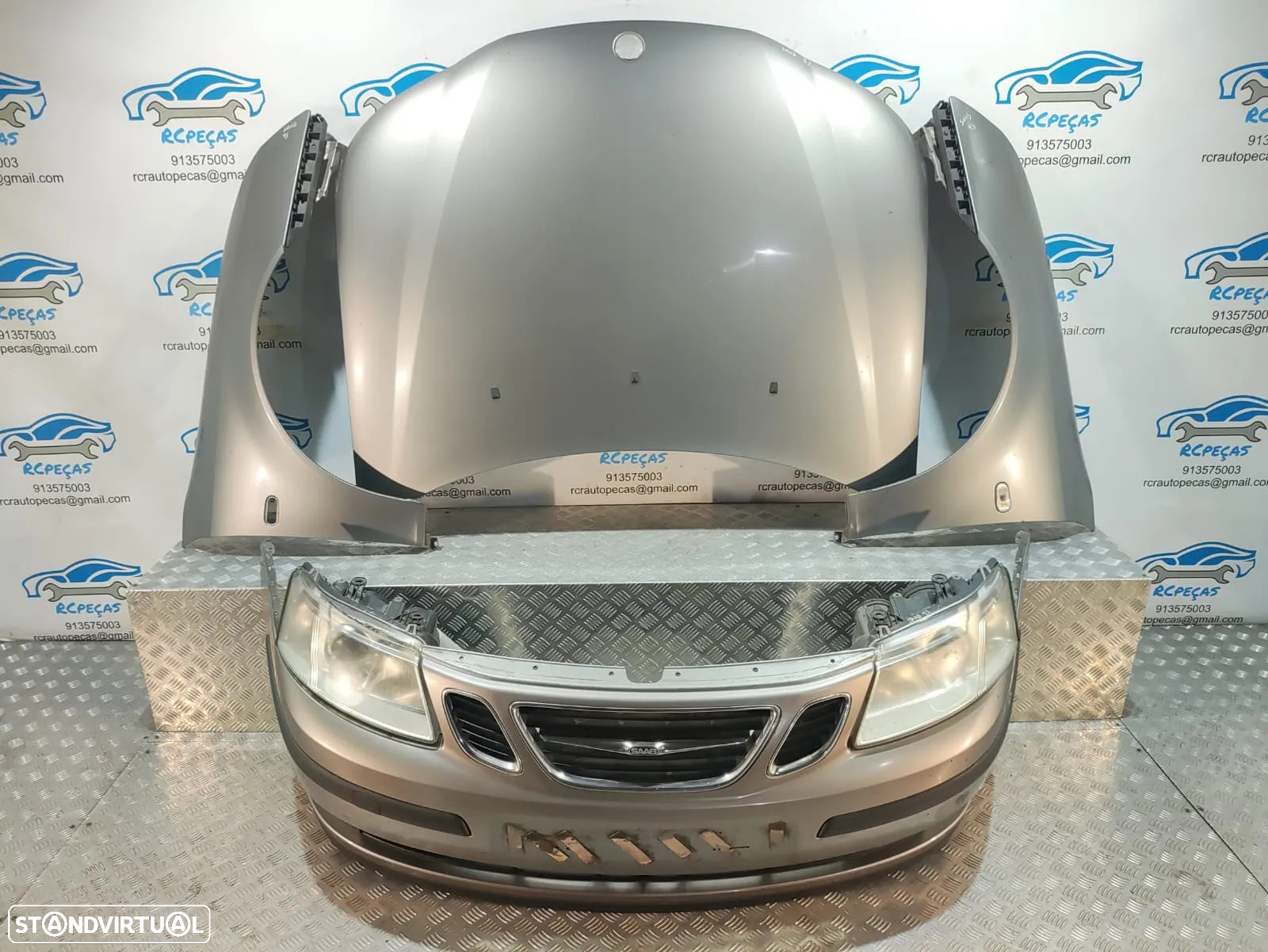 FRENTE COMPLETA SAAB 93 9-3 9.3 2 II MK2 YS3F CAPOT PARACHOQUES GUARDA-LAMAS OTICAS - 10