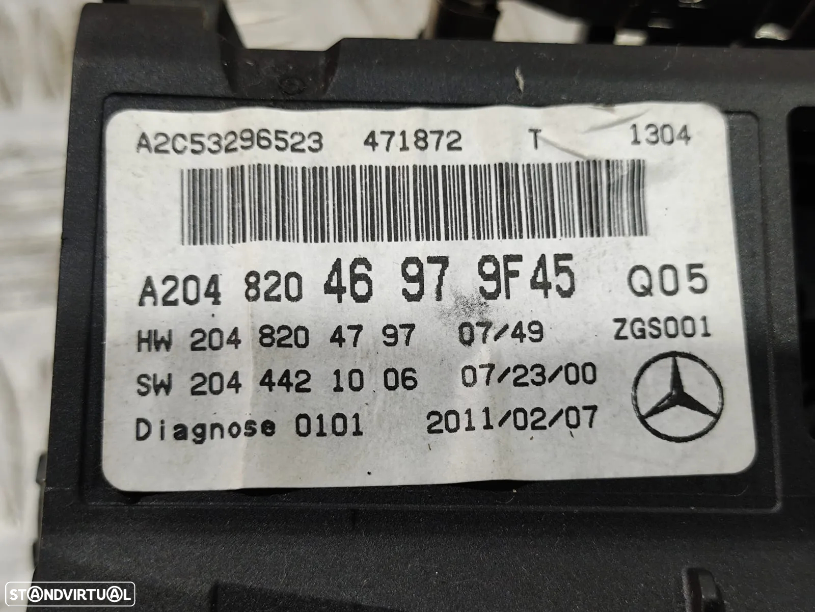 Display Ecra Painel Instrumentos Multimedia GPS Navegação Mercedes Class C W204 A2048204697 A2C53296523 - 10