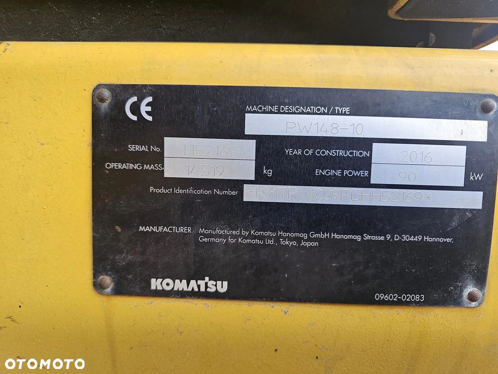 Komatsu PW148-10 - 23