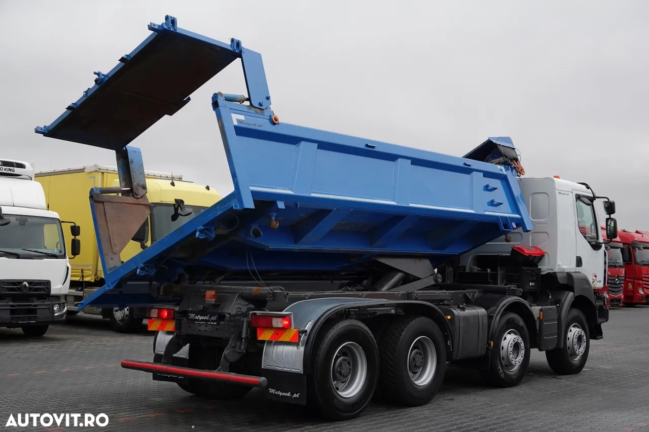 Renault KERAX 430 / 8x4 / BASCULANTE / HYDROBOARD / HYDROCLAP / BORDMATIC / EURO 5 EEV - 7