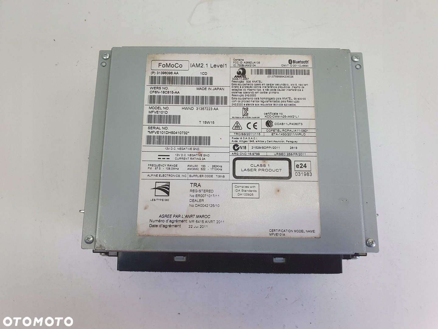 Volvo VOLVO V60 I S60 II V40 II CZYTNIK NAWIGACJI Radio 31396096 31396096AA - 2