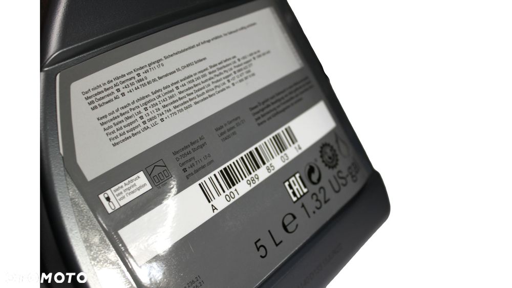 MERCEDES Olej przekladniowy 724.0 7G-DTC 5 litr ORYGINAL 236.21 - 4