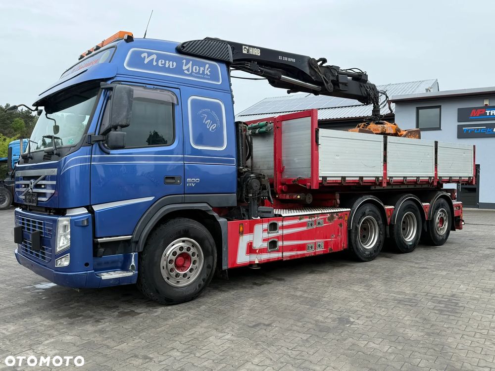Volvo FM500 8x4 triadem wywrotka HDS HIAB 288-5 HiPro - 9