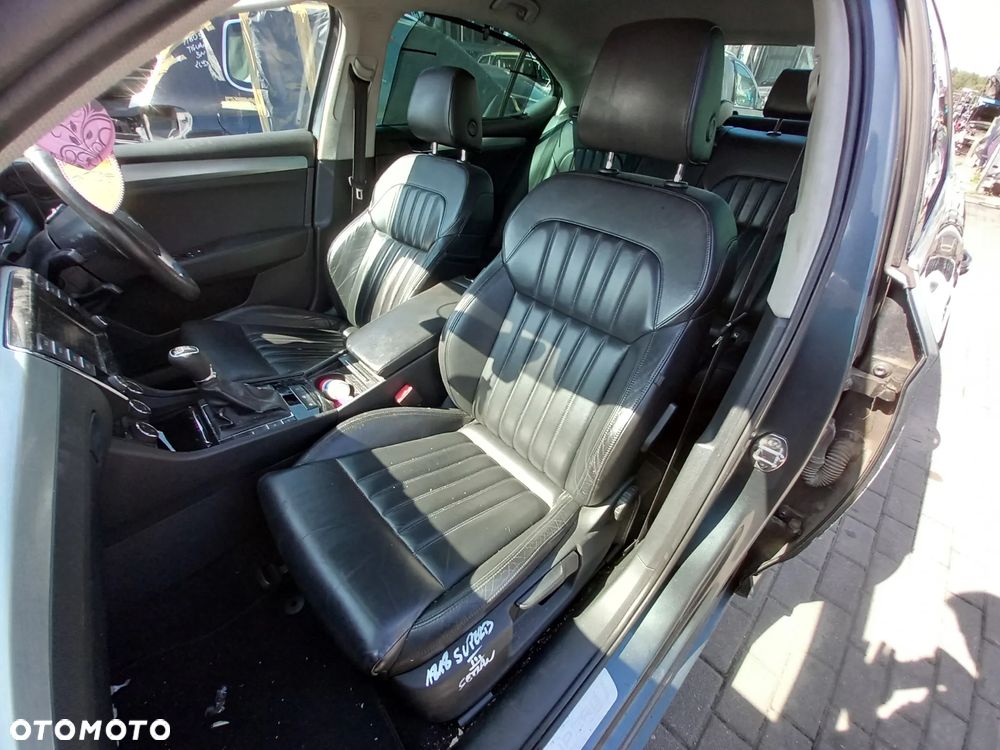 SKODA SUPERB III FOTELE KANAPA KOMPLET SKÓRY HB ELEKTRYKA - 1