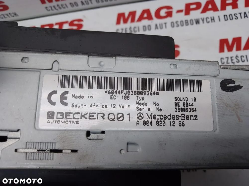 radio sound 10 ramka schowek mercedes viano vito w639 a0048201286 - 5