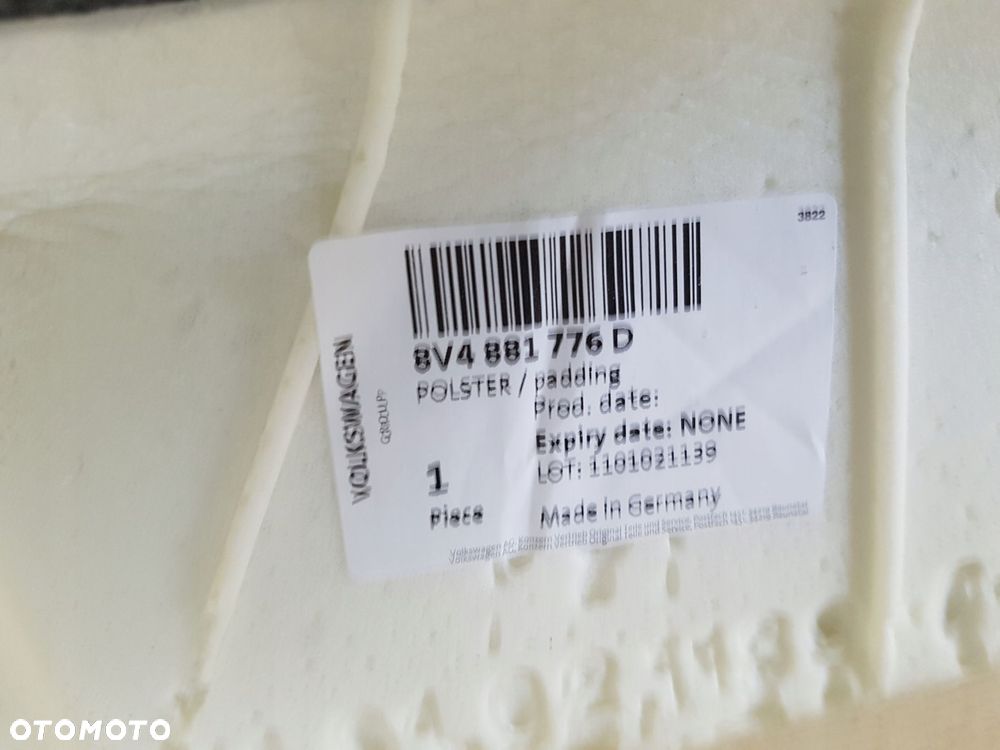 audi a3 s3 rs3 pianka oparcia fotela 8v4881776d - 3