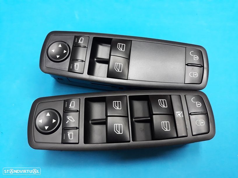 Comando botão interruptor vidros Mercedes Classe A  B W169 e W245 (A1698206610 e A1688206710)  NOVOS - 2