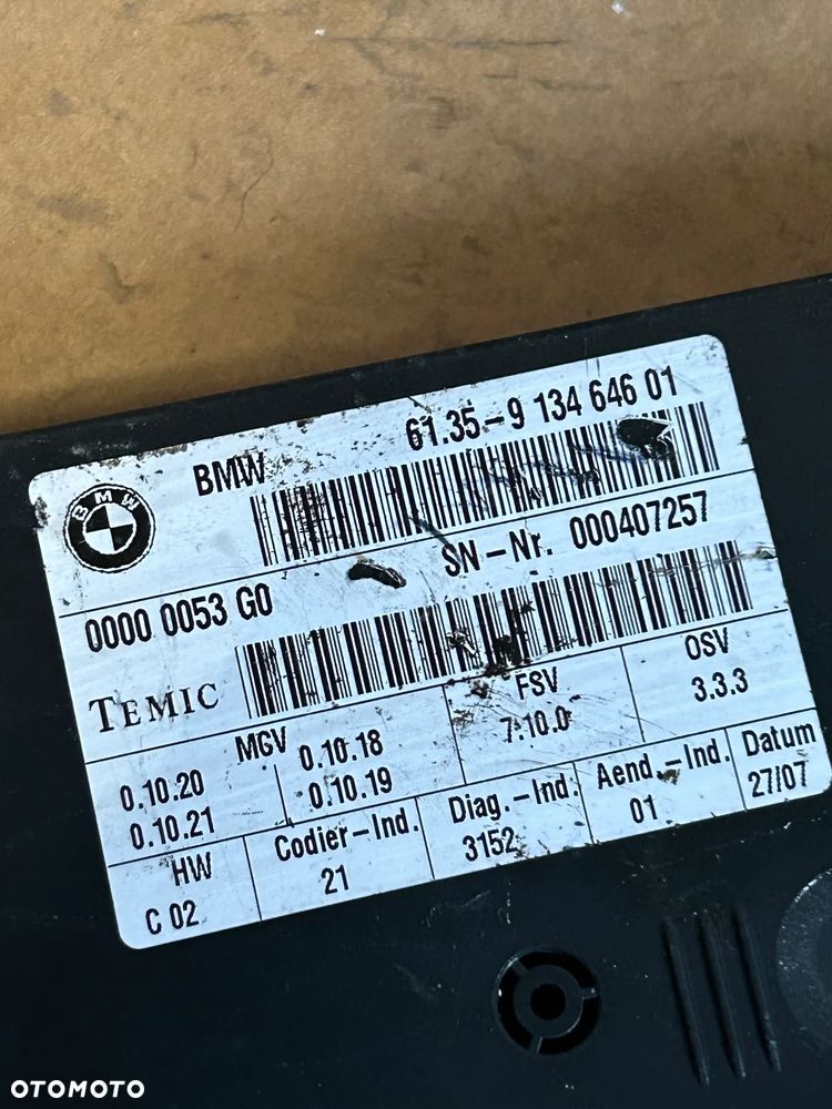 BMW E65 E66 MODUŁ STEROWNIK FOTELA PRZÓD 9134646 - 4