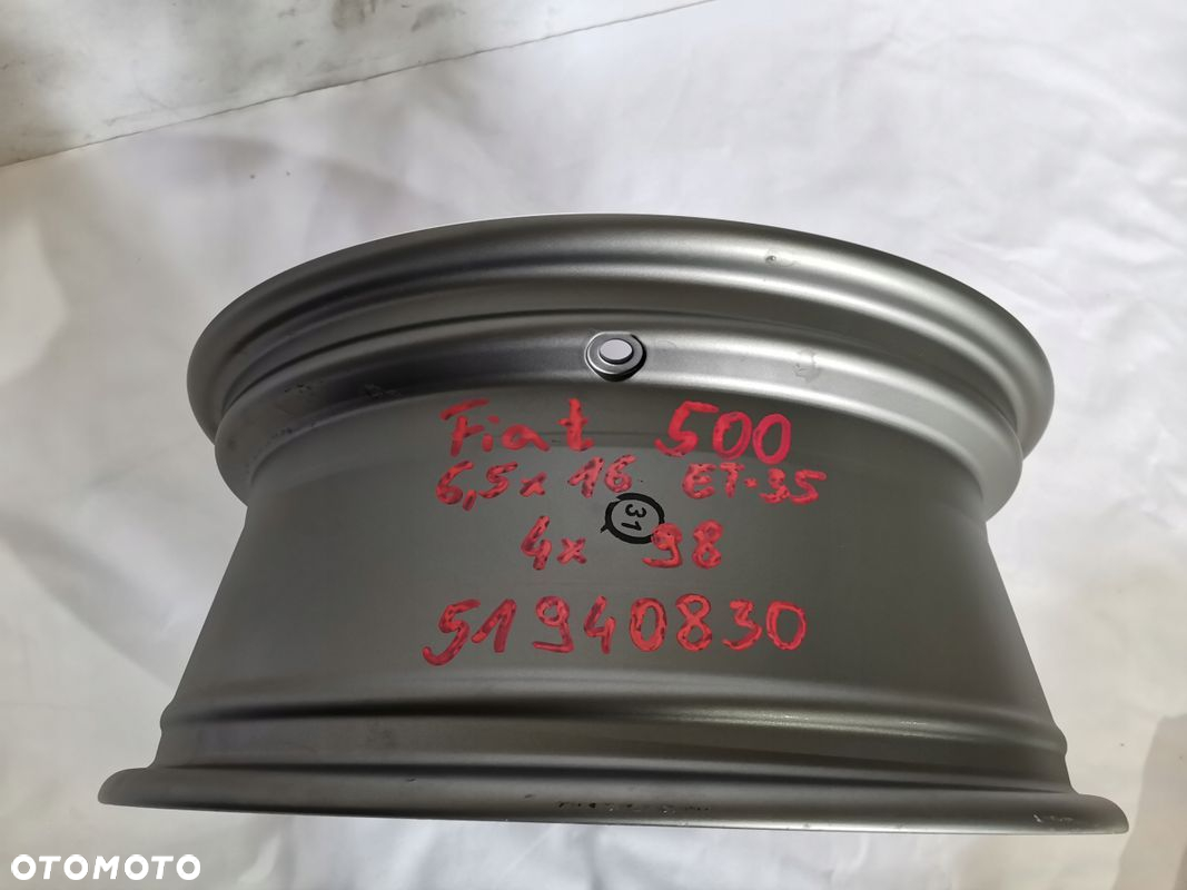 FELGA FIAT 500 6,5x16 ET35 4x98 51940830 - 10