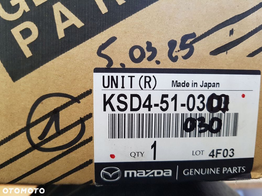 mazda cx5 cx-5 2022^ prawy reflektor lampa full led ksd4-51-030 12 pin - 7