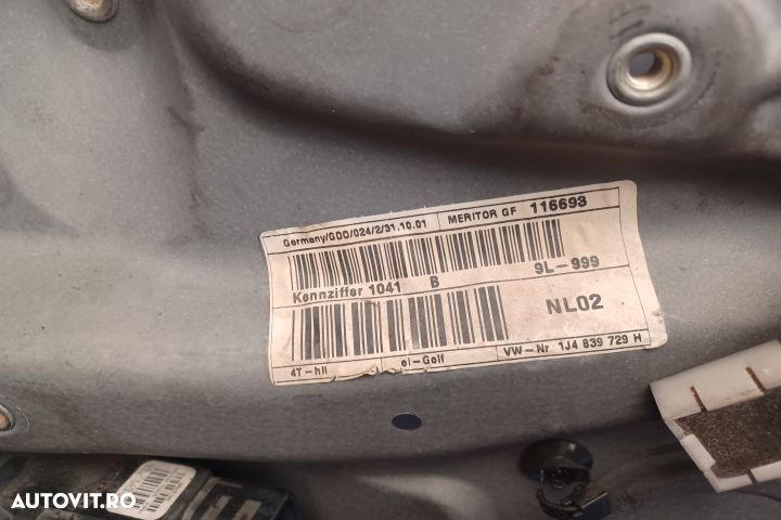 Macara geam spate stanga electrica 1J4839729H  119694-105 1J4839755E - 2