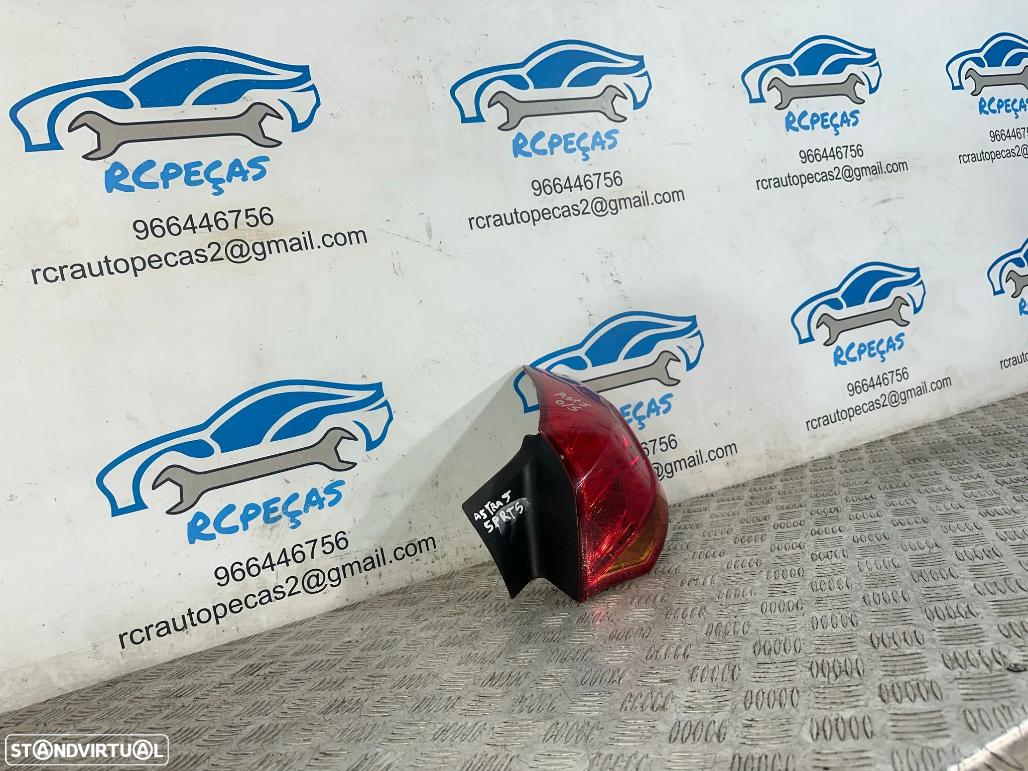 .Conjunto Farolins Led Tras Traseiro Direito Esquerdo Original GM Opel Astra J 13306460 13306459 2009 - 2015 - 12