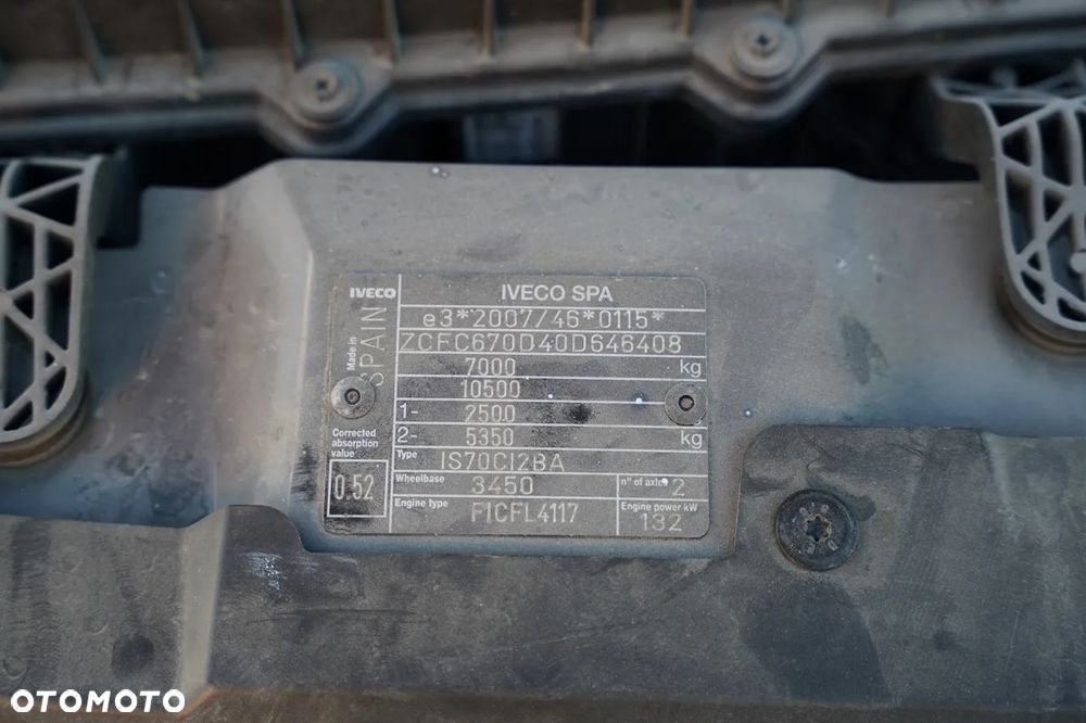 Iveco DAILY 70-180 / WYWROTKA TYLNOZSYPOWA - 2,8 M / DMC: 7,0 T / BLOKADA MOSTU /  BLIŹNIAK / HI-MATIC / - 37