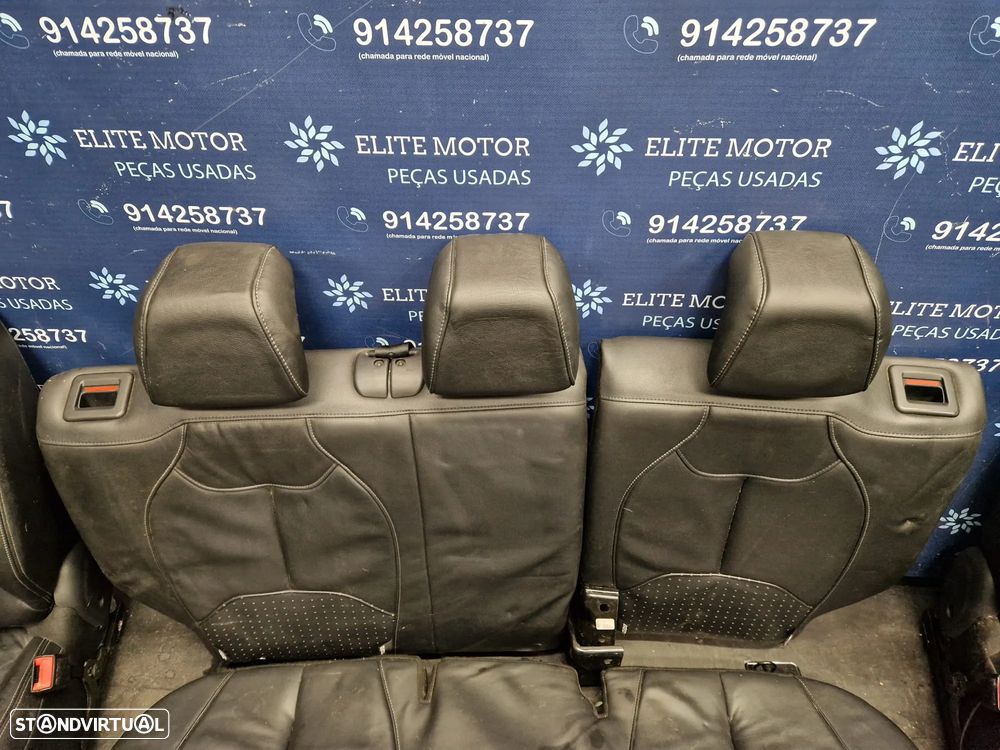 Jogo de bancos usados CITROEN DS3 PELE PRETOS - 8