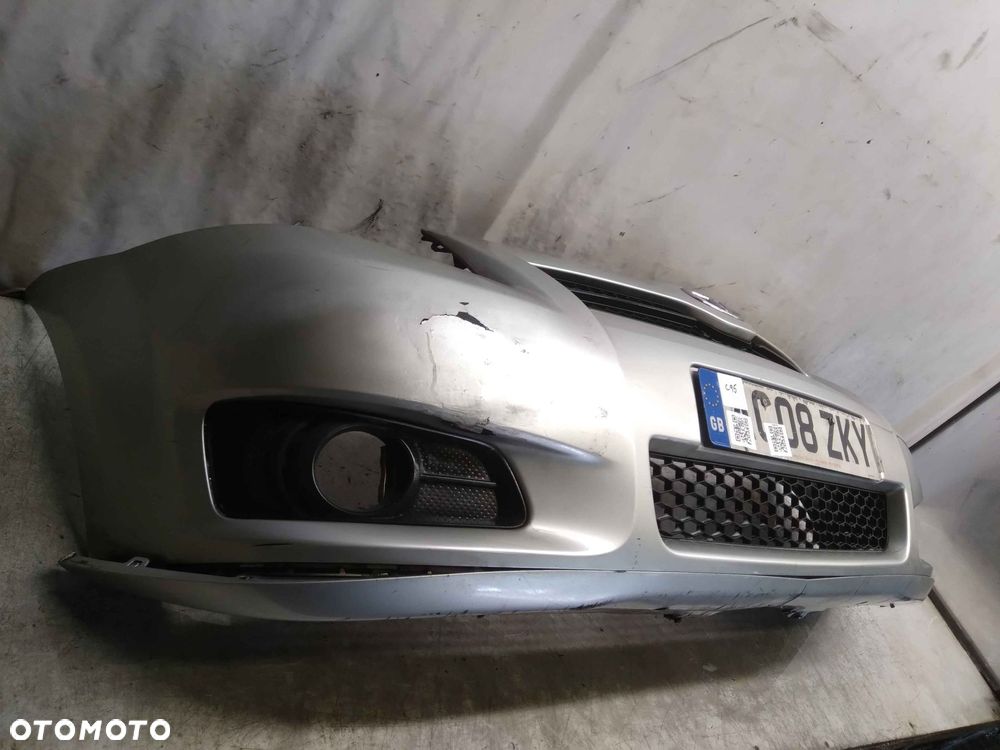^ ZDERZAK PRZÓD PRZEDNI DO TOYOTA COROLLA VERSO LIFT FL 1C0 SREBRNY HALOGENY - 6