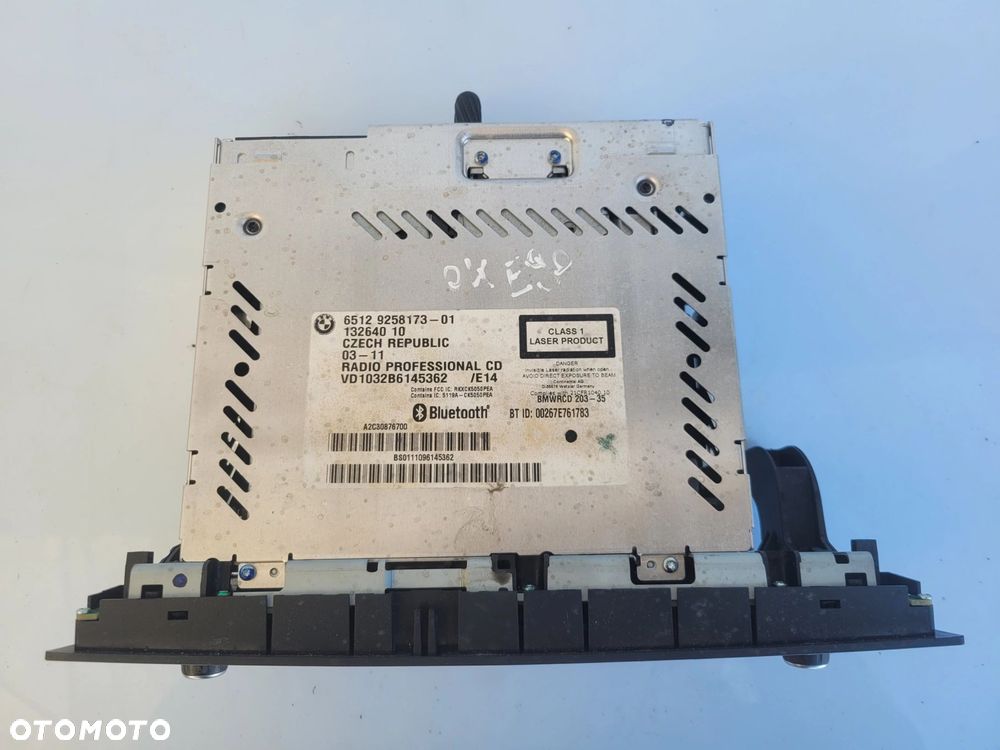 RADIO PROFESSIONAL BMW E81 E82 E84 E87 E88 E89 E90 E91 E92 E93 9258173 - 2